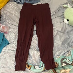Lululemon Maroon Leggings/joggers